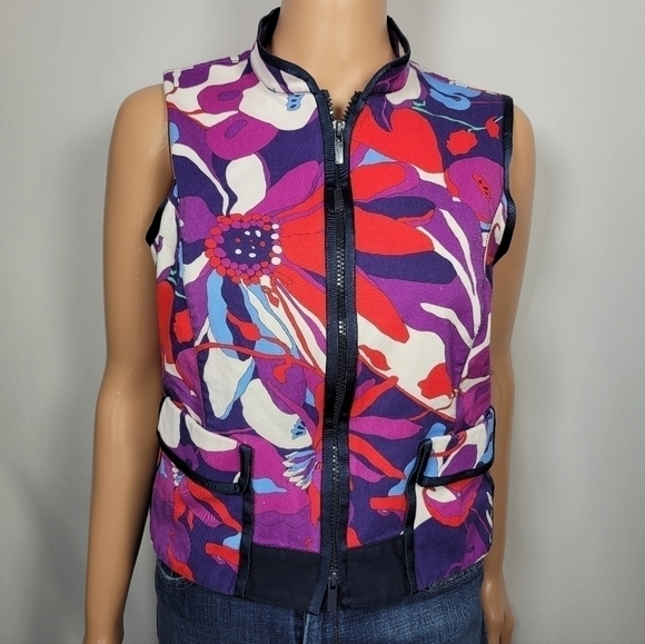 Worth New York Multi Color Floral Vest - Picture 1 of 12